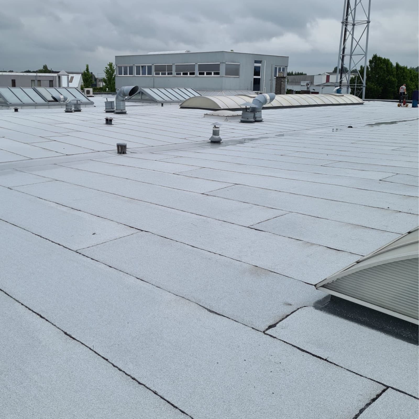 Plat dak utiliteitsbouw door Gebroeders Agar